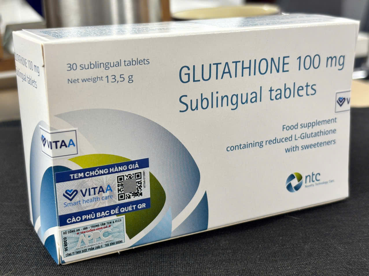 Cảnh báo hàng giả và Cách nhận biết Viên ngậm Glutathione 100mg Sublingual Tablets chính hãng