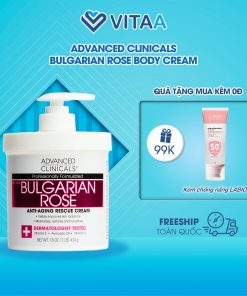 Dưỡng thể Advanced Clinicals Bulgarian Rose Body Cream