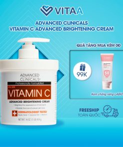 Kem dưỡng sáng da body Advanced Clinicals Vitamin C 454g