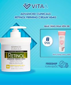 Kem dưỡng da body Advanced Clinicals Retinol Cream 454g